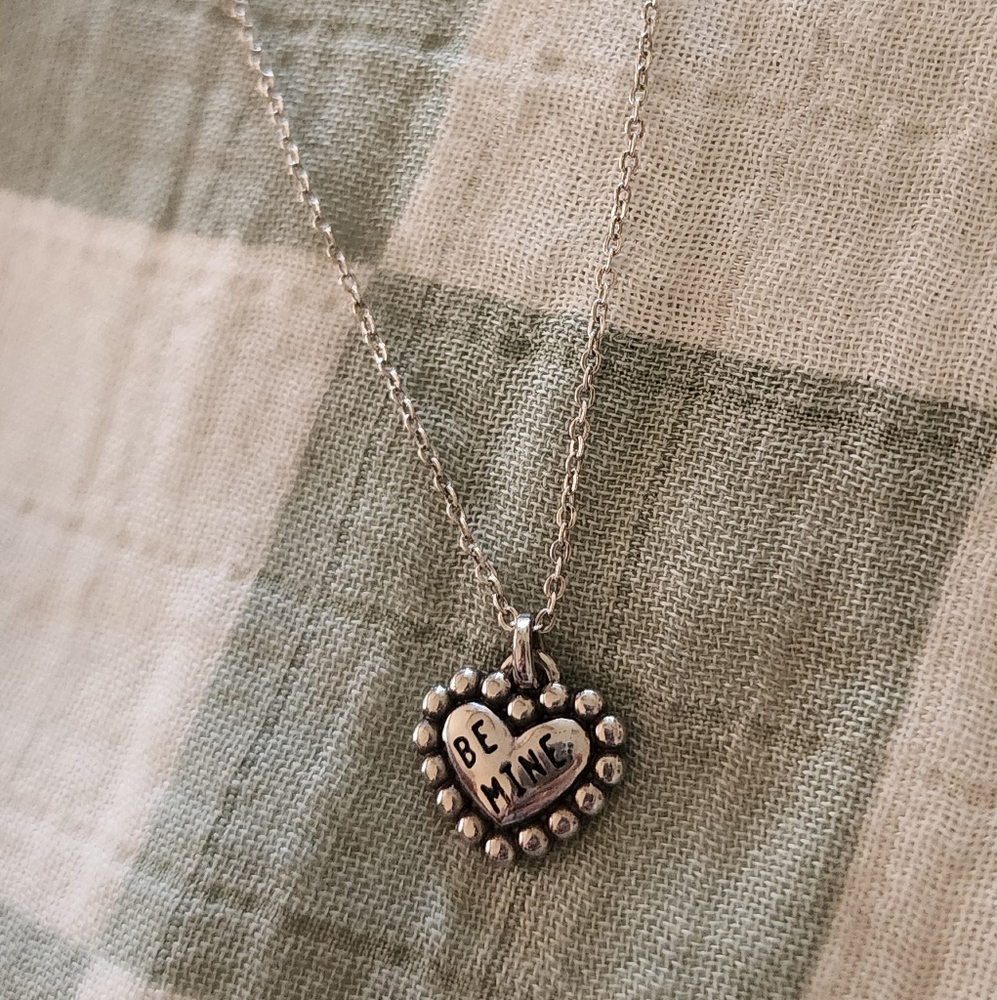 Heart necklace Be Mine Love 🤎
